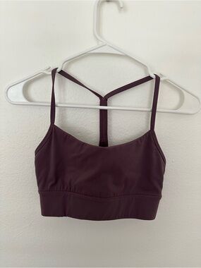 lululemon athletica Plum Purple Thin-Strap T-Back Sports Bralette